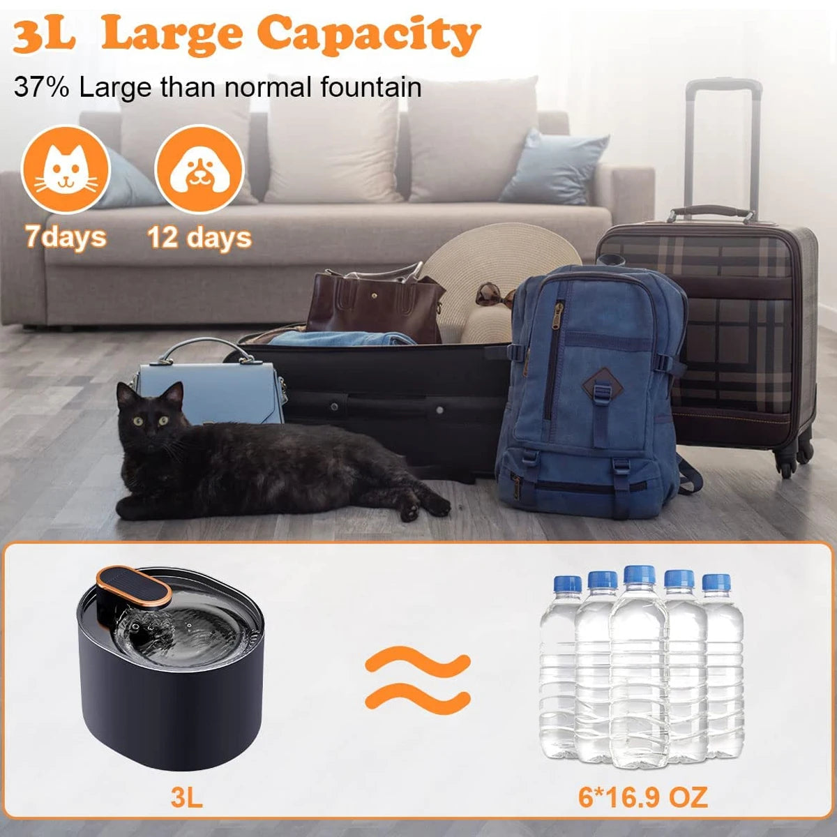 WhisperFlow Pet Water Fountain