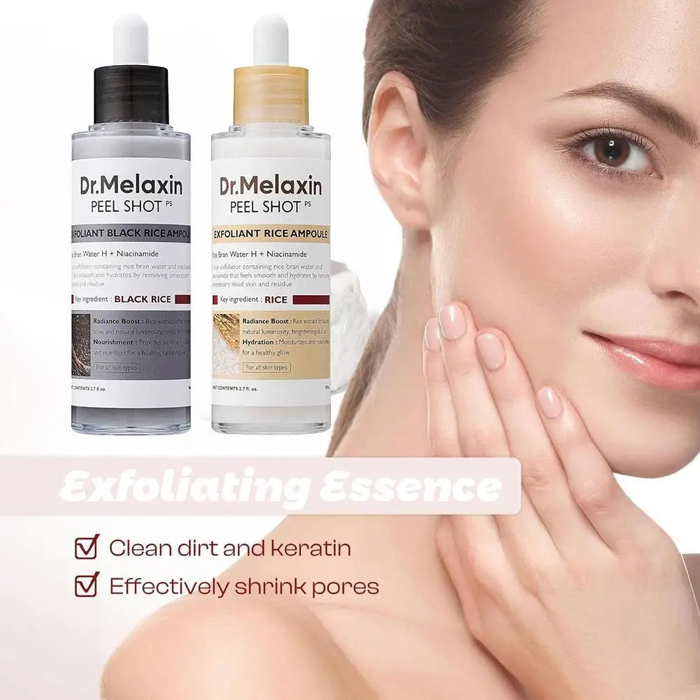 Glow Rice Ampoule Essence Niacinamide Moisturizing Hydrating Gentle Exfoliant Peel Shot Skin Repair Skincare for Daily Use