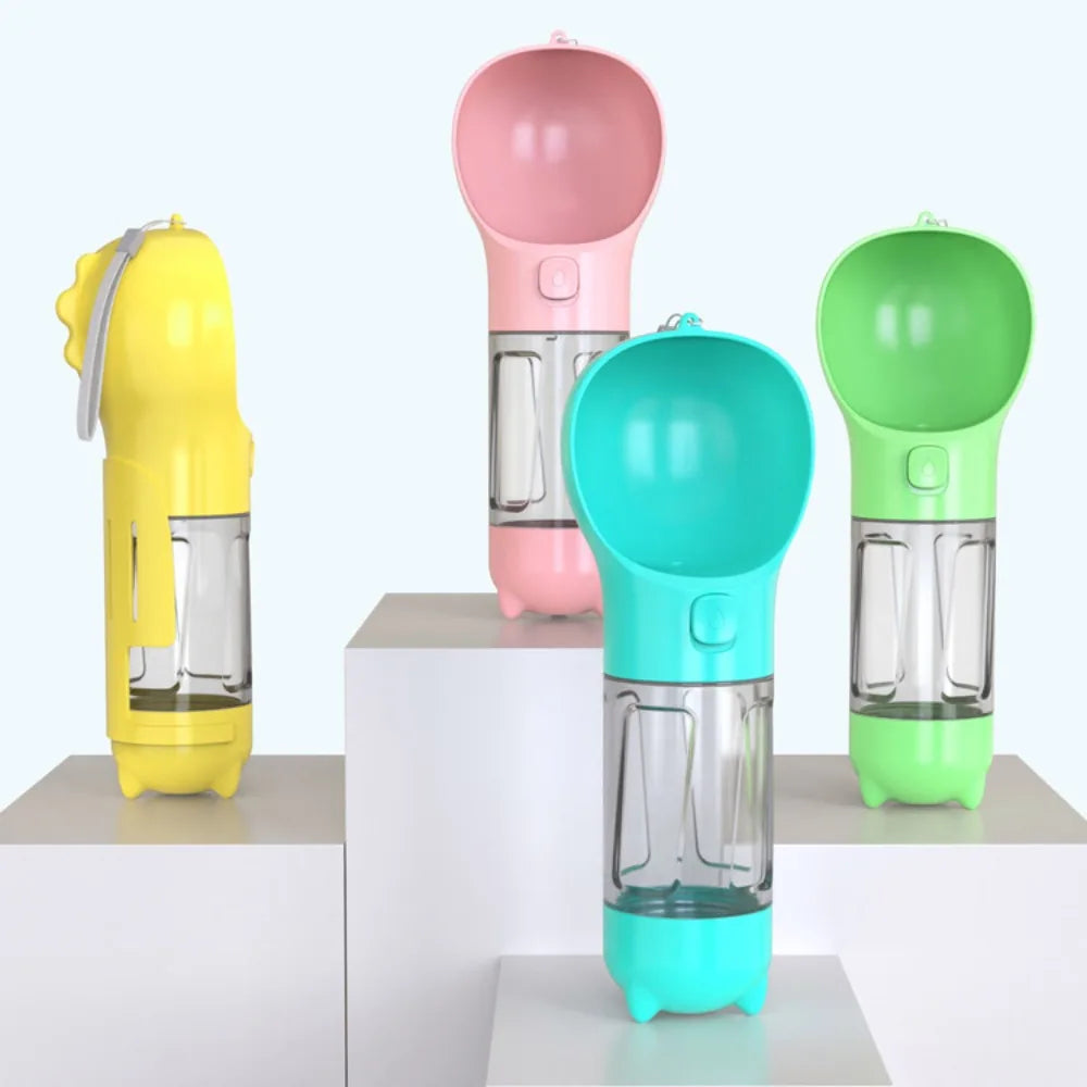 3-in-1 Dog Water Bottle for Walks & Travel