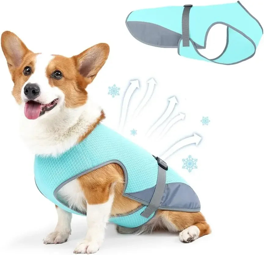 Dog Cooling Vest for Summer, Lightweight Jacket Dog Cooling Shirt, UV Protection Cooling Harness,Dog vest