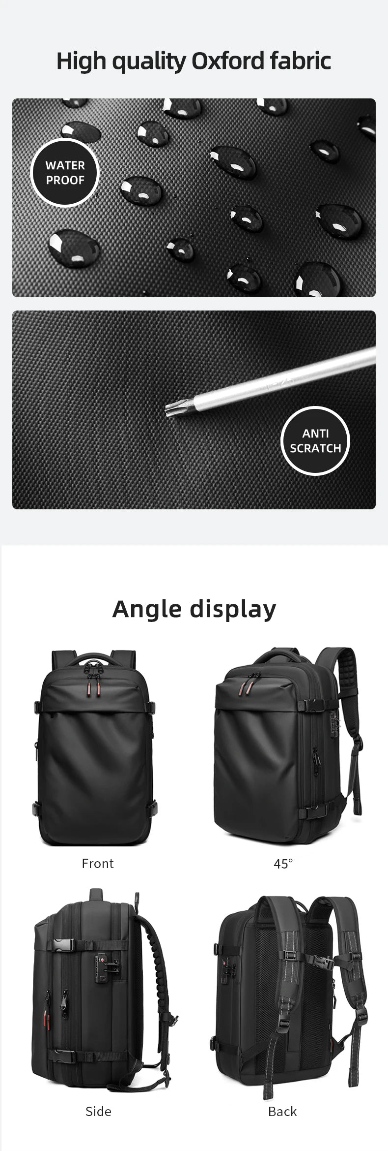 Men’s 17-inch Laptop Backpack with Compression