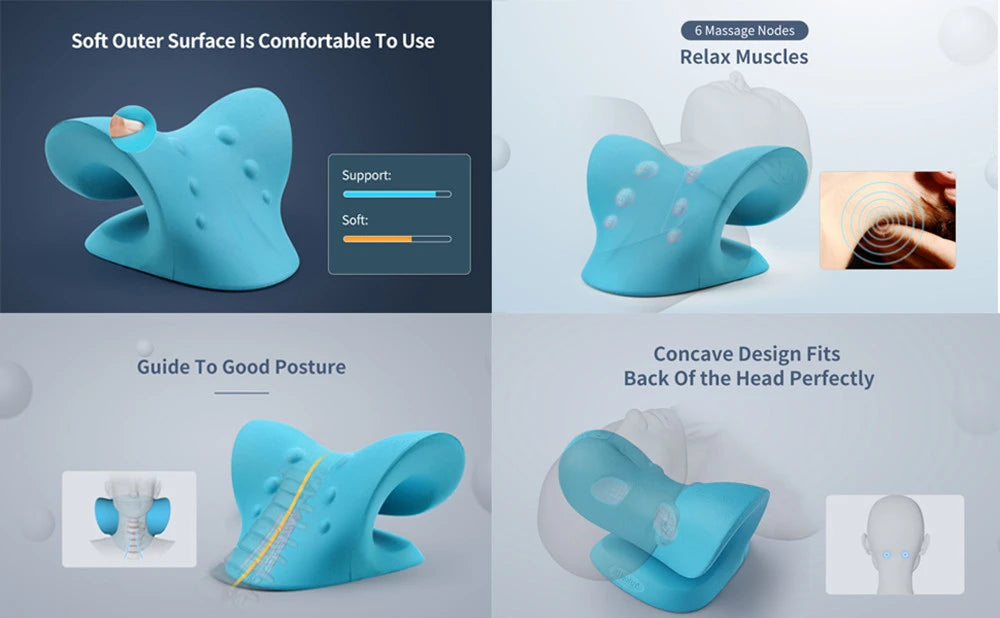 Cervical Spine Alignment Neck Stretcher for Daily Pain Relief