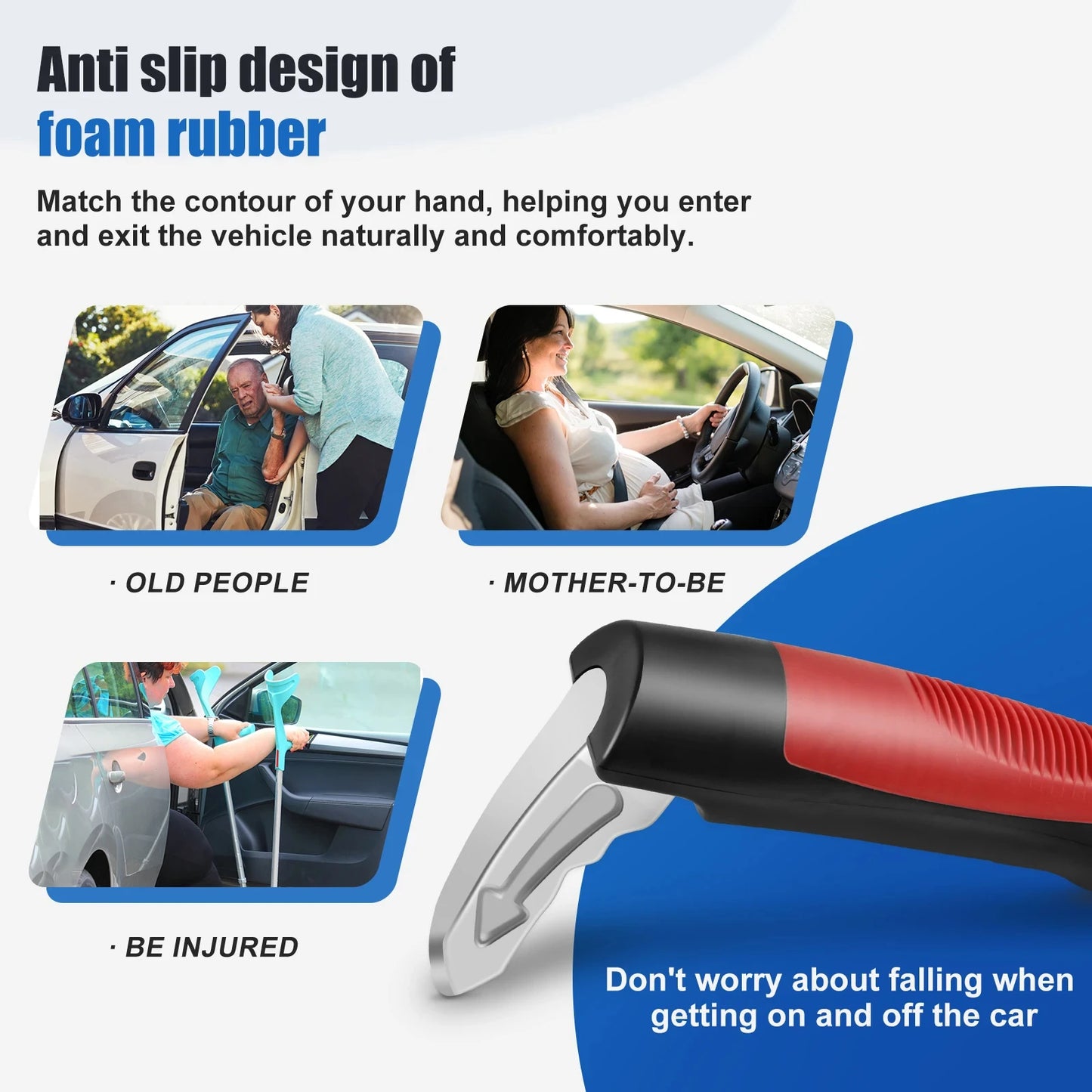 Car Door Assist Handle for Seniors & Injured Drivers