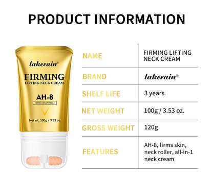 Ah-8 Firming Neck Cream Moisturizing Neck Lotion for Crepey Skin Comfortable Skin Care Cosmetic, Skin Care Product for Women
