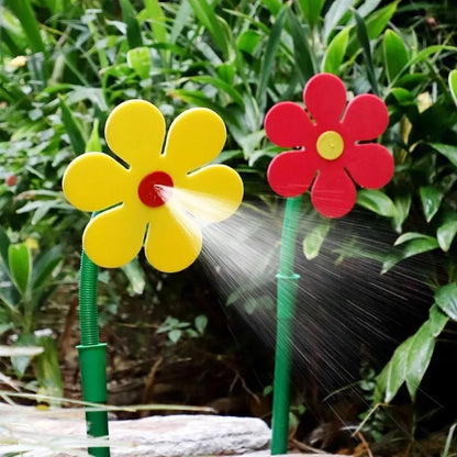 Crazy Daisy Sprinkler Crazy Dancing Flower Water Sprinkler Funny Sun Daisy Lawn Sprinkler for Yard Watering Dogs Kids Playing