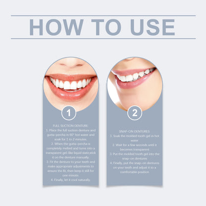 3D Adjustable False Teeth Kit - Hypoallergenic Cosmetic Dentures for Instant Smile Correction & Daily Comfort
