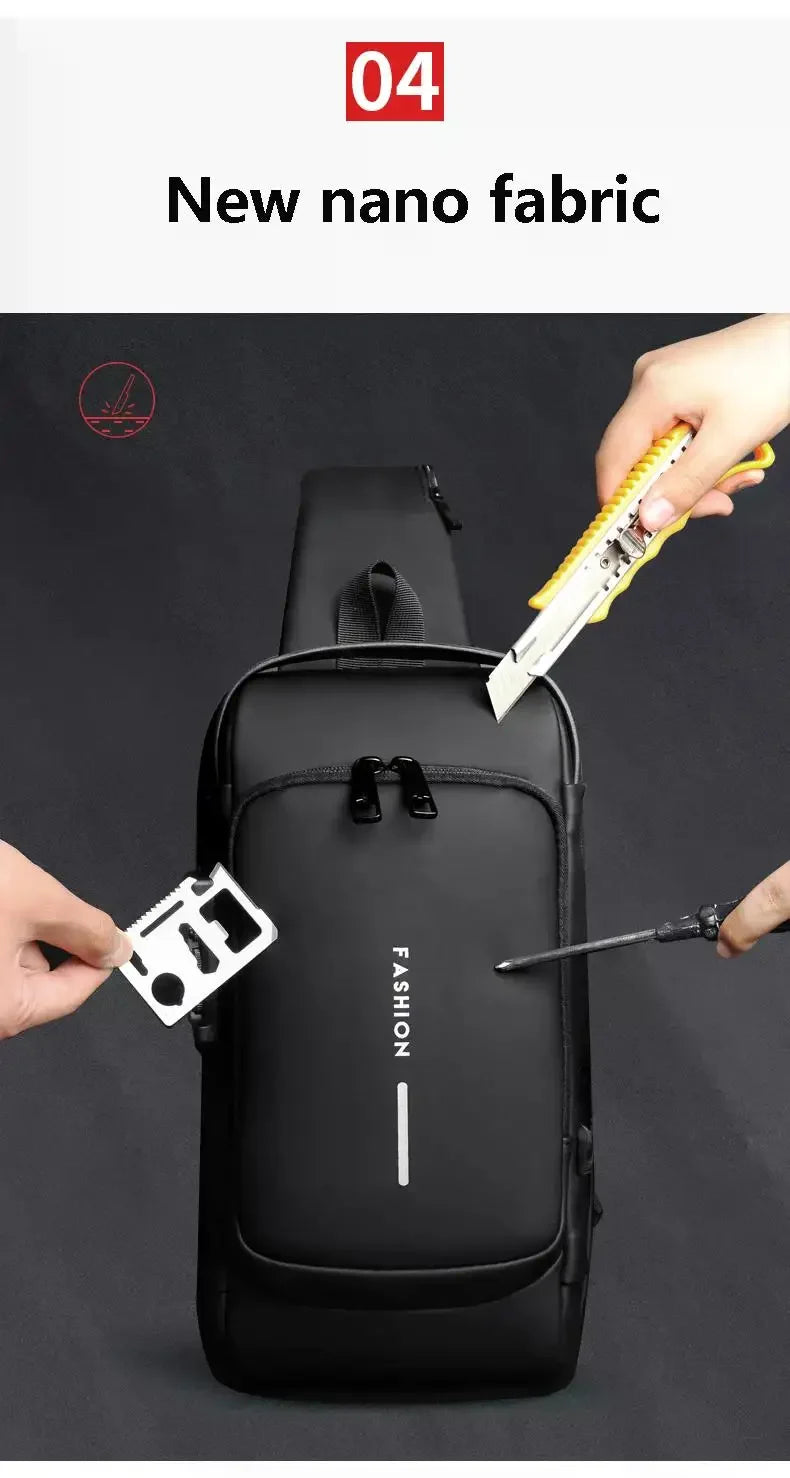 Anti-Theft Messenger Sling Bag for Men