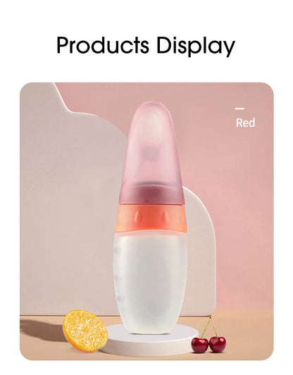 Baby Feeding Bottle with Spoon