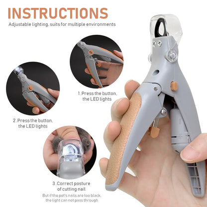 Smart LED Pet Nail Clippers