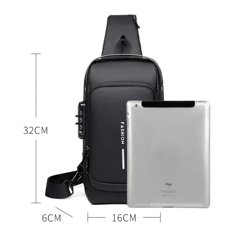 Anti-Theft Messenger Sling Bag for Men