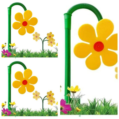 Crazy Daisy Sprinkler Crazy Dancing Flower Water Sprinkler Funny Sun Daisy Lawn Sprinkler for Yard Watering Dogs Kids Playing