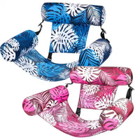 Pool Floats Chairs Adult Inflatable Pool Lounger with Arm & Backrest Water Floating Recliner Water Hammock for Summer Water Fun