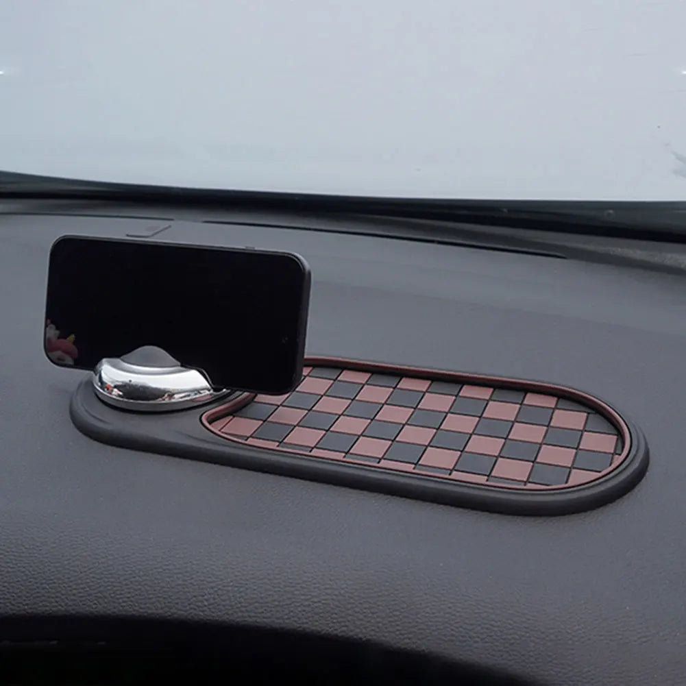 Multifunction Auto Non-slip Car Mats with Auto Phone Holder Car Dash Mat Anti Slip Rug for Phones Keys Gadgets