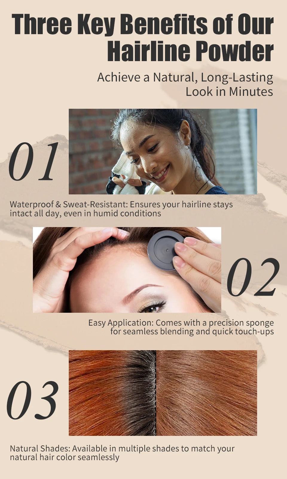 Instant Hairline Touch-Up Powder