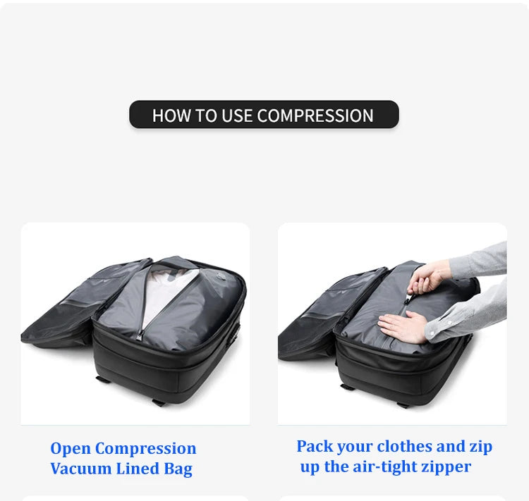 Men’s 17-inch Laptop Backpack with Compression