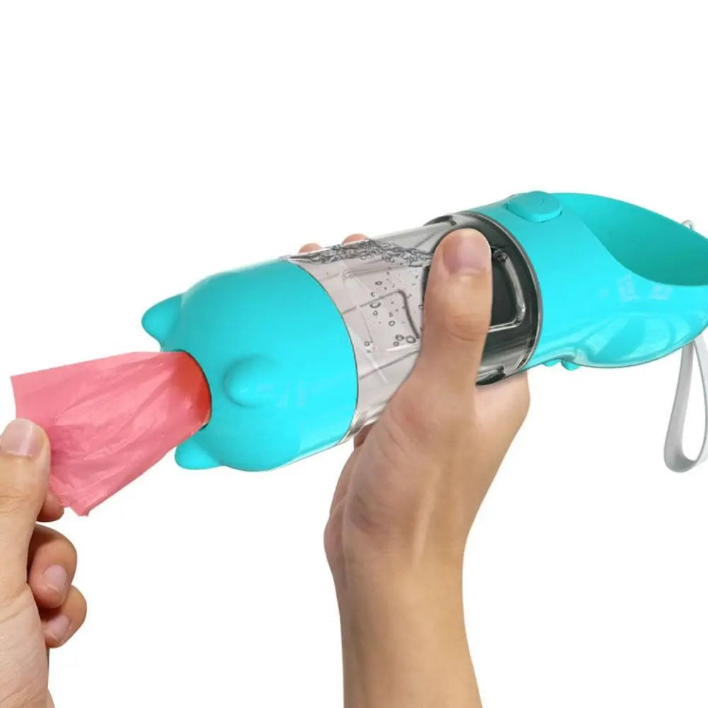 3-in-1 Dog Water Bottle for Walks & Travel