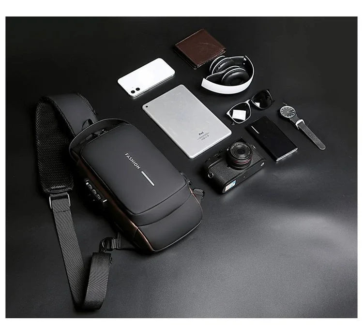Anti-Theft Messenger Sling Bag for Men