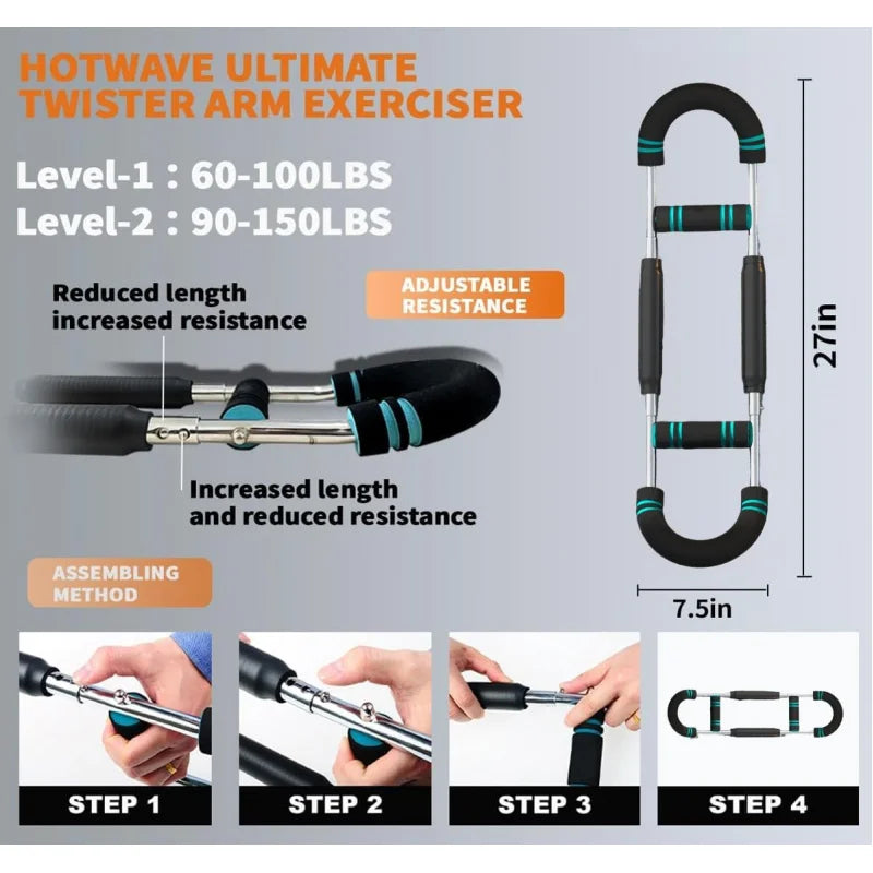 HOTWAVE 2-in-1 Chest & Arm Exerciser