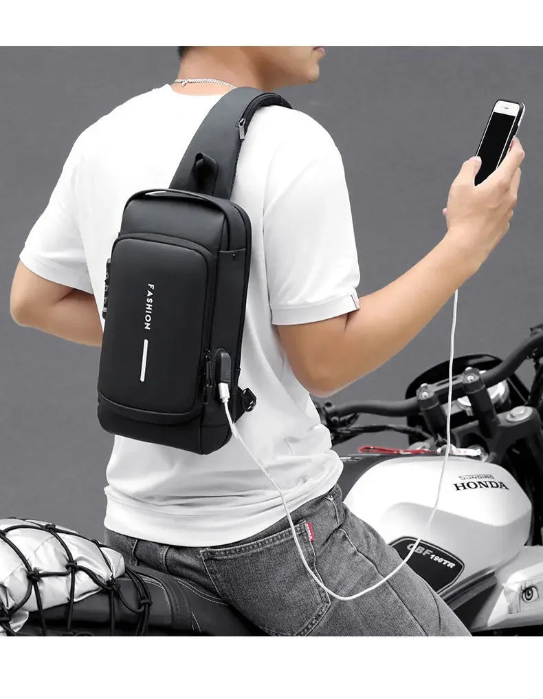 Anti-Theft Messenger Sling Bag for Men