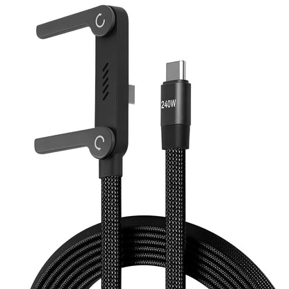 240W Fast Charging Foldable Bracket Data Cable