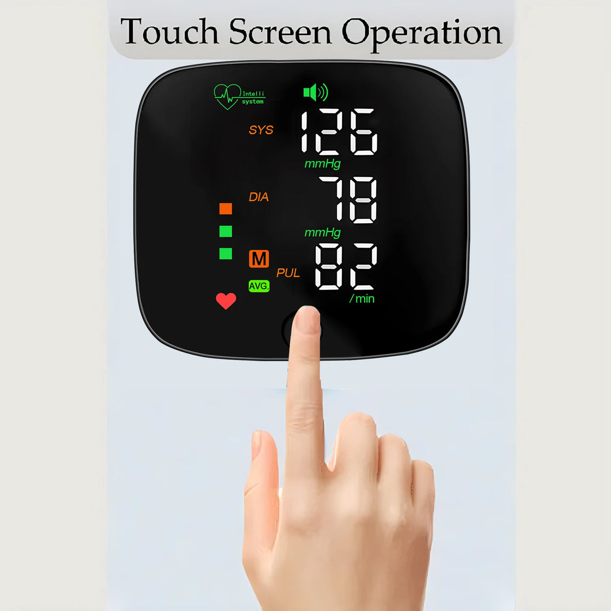 LED Screen Wrist Blood Pressure Monitor