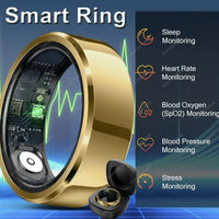 For Xiaomi Smart Ring Blood Pressure Heart Rate Monitoring Smartring IP68 & 5ATM Waterproof Multi-sport Mode Smartring Man Women