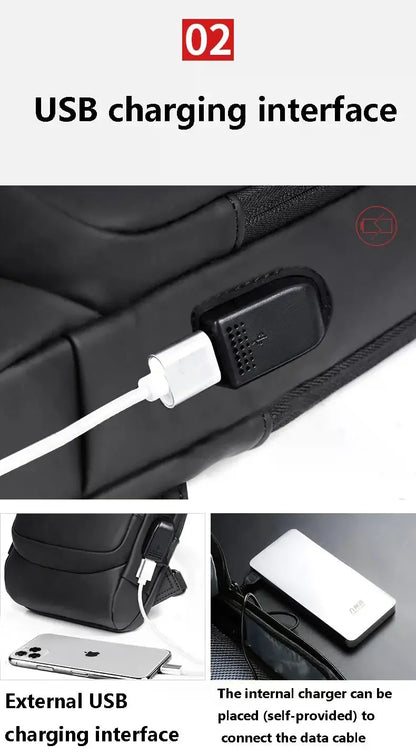 Anti-Theft Messenger Sling Bag for Men