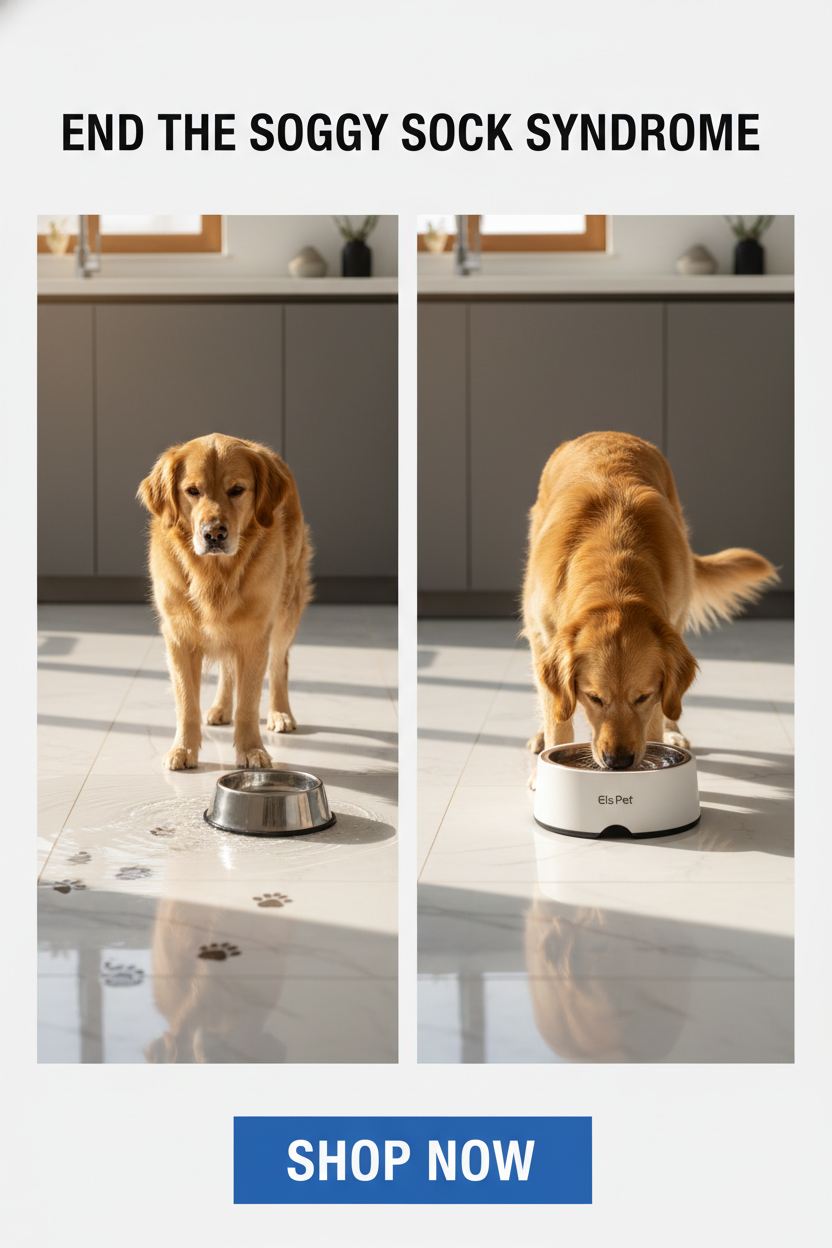 Spill-Proof Water Bowl for Dogs