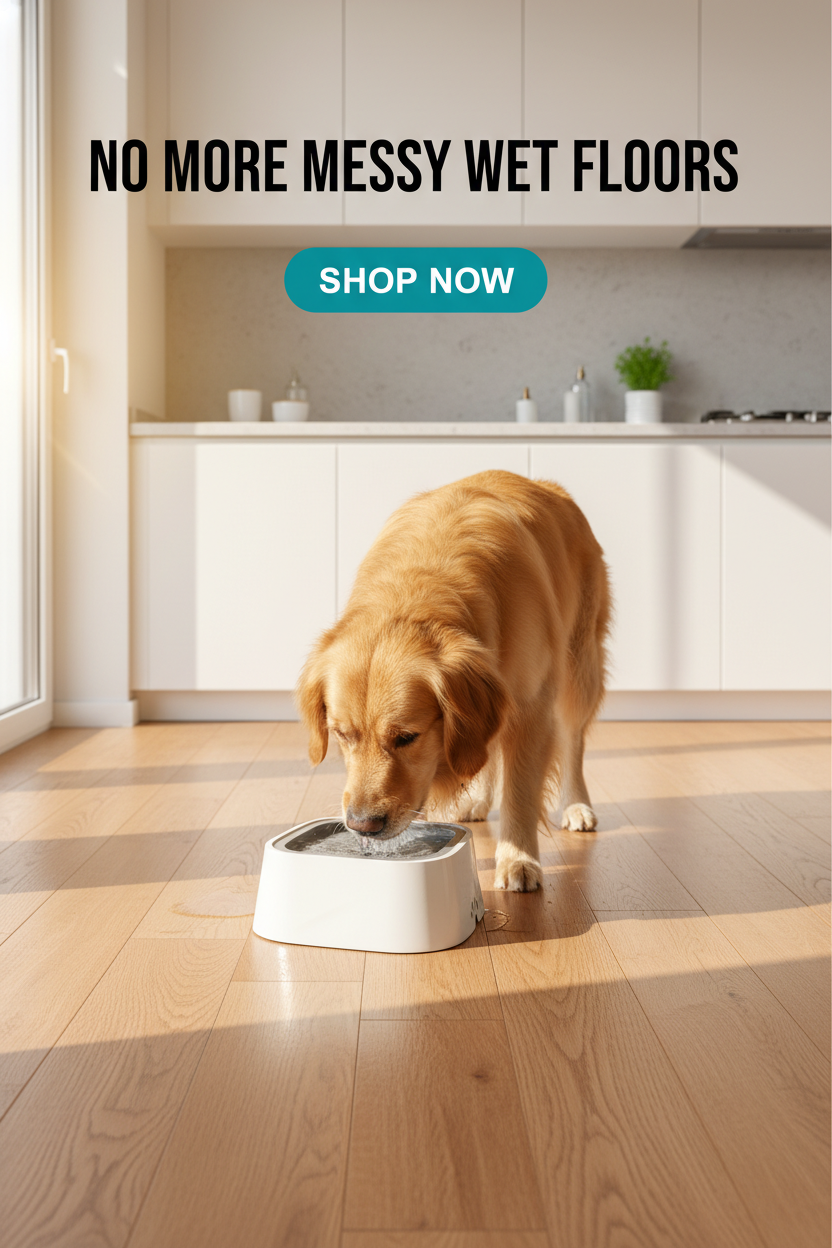 Spill-Proof Water Bowl for Dogs