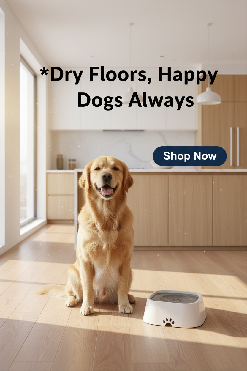 Spill-Proof Water Bowl for Dogs