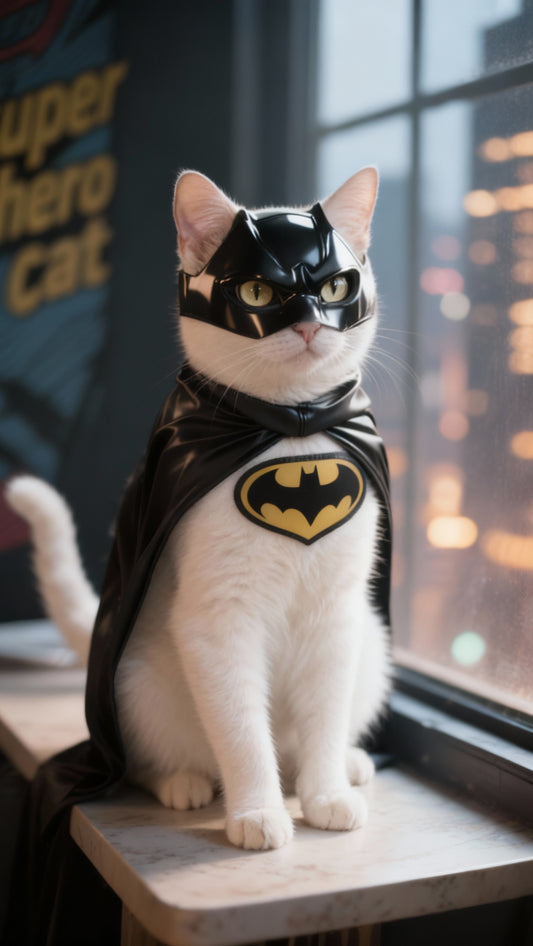 💥🐾 Bat Cat Avenger Decorative Mask