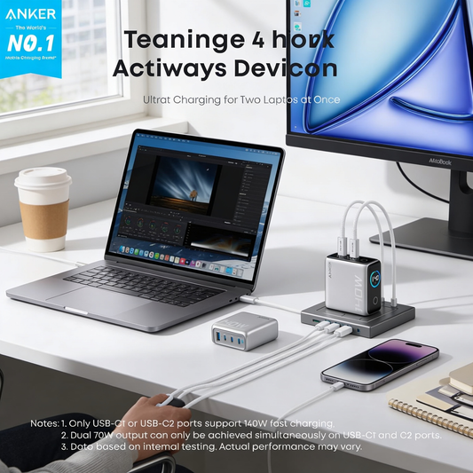 Ancher™ EliteDock X | Fast Charge, Connect & Create
