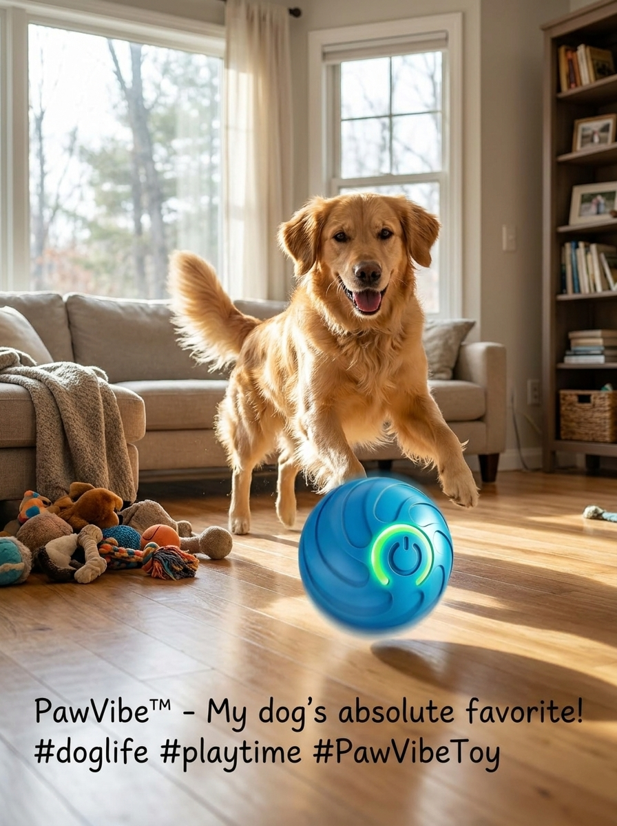 PawVibe™ Automatic Bouncing Dog Toy
