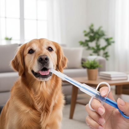 Pet Pill Applicator Syringe for Cats & Dogs