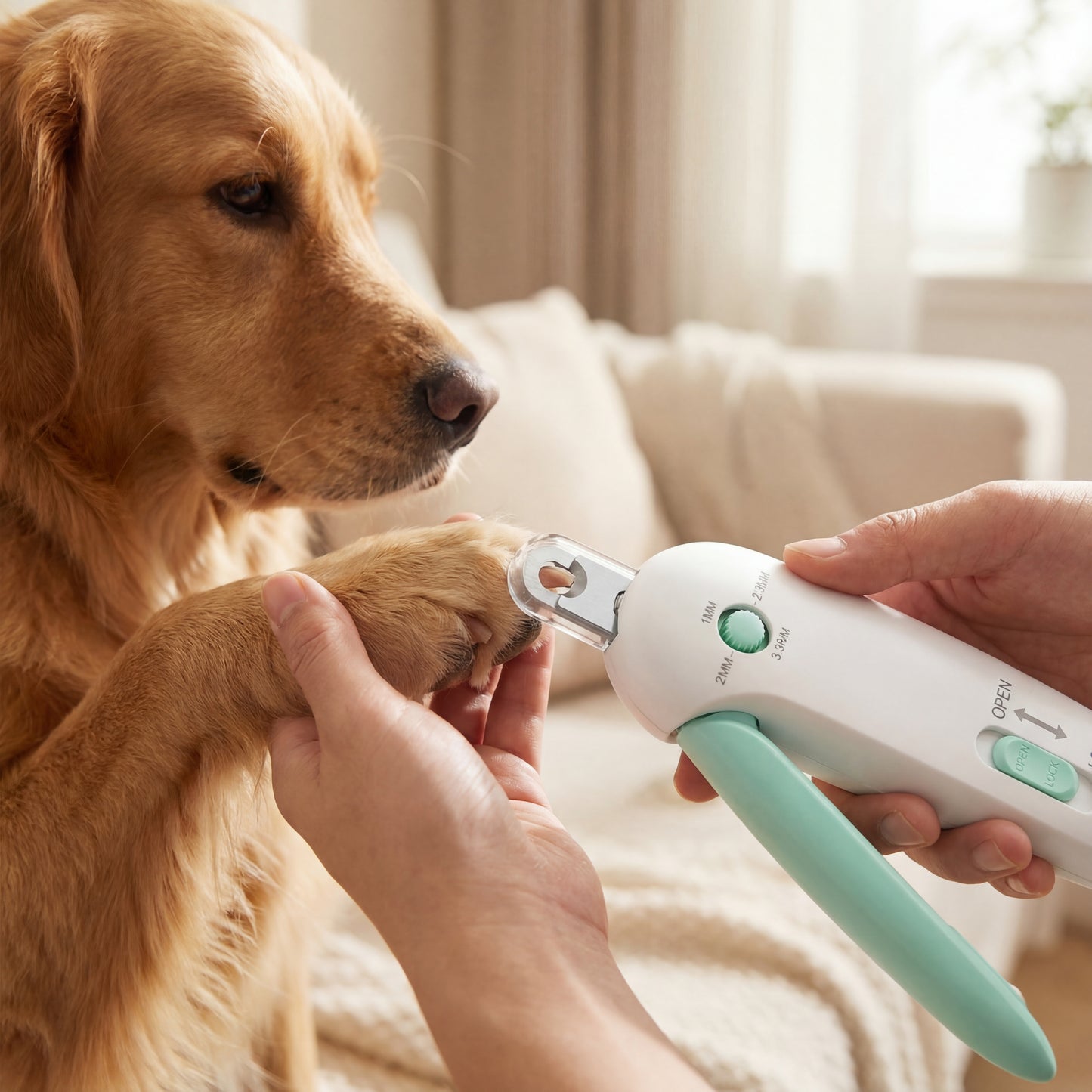 Safe Trim Pet Nail Clipper with Protective Guard
