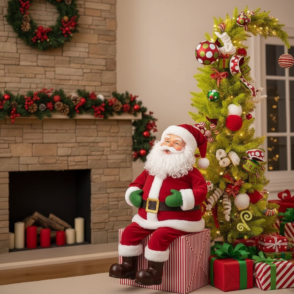 Whimsical Santa Hat Christmas Tree™